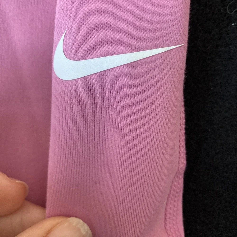 Nike One Dri-fit Pink Leggings Youth Girls‎ Size L FZ5607-646 NWT With Pockets